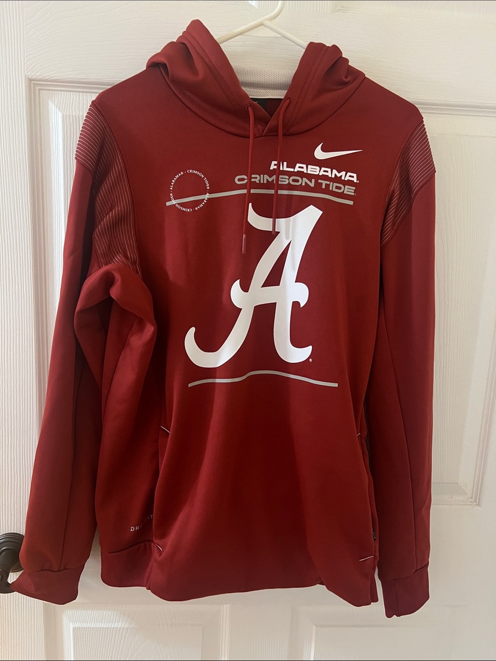 Nike Crimson Alabama 'A' Logo Zip-Up Hoodie